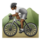 Pessoa Fazendo Mountain Bike: Pele Morena Escura para Huawei HarmonyOS 5.0