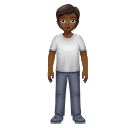 Pessoa Em Pé: Pele Morena Escura para Huawei HarmonyOS 5.0