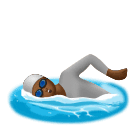 Pessoa Nadando: Pele Morena Escura para Huawei HarmonyOS 5.0