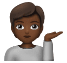 Pessoa Com A Palma Virada Para Cima: Pele Morena Escura para Huawei HarmonyOS 5.0