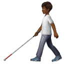 Pessoa Com Bengala Para Cego: Pele Morena Escura para Huawei HarmonyOS 5.0