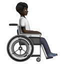 Pessoa em cadeira de rodas manual voltada para a direita: tom de pele escuro para Huawei HarmonyOS 5.0