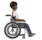 Людина в ручному інвалідному візку, дивиться вправо: середньо-темний тон шкіри для Huawei HarmonyOS 5.0