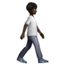 Pessoa caminhando de frente para a direita: tom de pele escuro para Huawei HarmonyOS 5.0