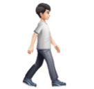 Pessoa caminhando de frente para a direita: tom de pele claro para Huawei HarmonyOS 5.0