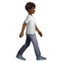 Pessoa caminhando de frente para a direita: tom de pele médio-escuro para Huawei HarmonyOS 5.0