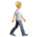 Pessoa caminhando de frente para a direita: tom de pele médio-claro para Huawei HarmonyOS 5.0