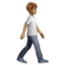 Pessoa caminhando de frente para a direita: tom de pele médio para Huawei HarmonyOS 5.0