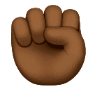 Punho Levantado: Pele Morena Escura para Huawei HarmonyOS 5.0