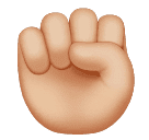 Punho Levantado: Pele Morena Clara para Huawei HarmonyOS 5.0