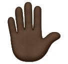 Mão Levantada: Pele Escura para Huawei HarmonyOS 5.0