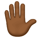 Mão Levantada: Pele Morena Escura para Huawei HarmonyOS 5.0