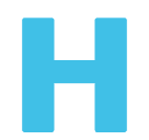 Regional Indicator Symbol Letter H para Huawei HarmonyOS 5.0