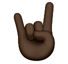 Saudação Do Rock: Pele Escura para Huawei HarmonyOS 5.0