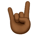 Saudação Do Rock: Pele Morena Escura para Huawei HarmonyOS 5.0