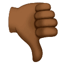 Polegar Para Baixo: Pele Morena Escura para Huawei HarmonyOS 5.0