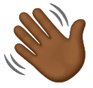 Mão Acenando: Pele Morena Escura para Huawei HarmonyOS 5.0