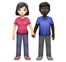 Mulher And Homem Holding Hands: Pele Clara, Pele Escura para Huawei HarmonyOS 5.0