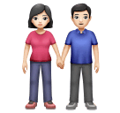 Mulher And Homem Holding Hands: Pele Clara para Huawei HarmonyOS 5.0