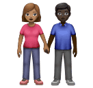 Mulher And Homem Holding Hands: Pele Morena, Pele Escura para Huawei HarmonyOS 5.0