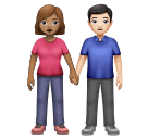 Mãos de Mulher e Homem: Tom de Pele Médio, Tom de Pele Leve para Huawei HarmonyOS 5.0