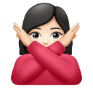 Mulher Fazendo Gesto De “Não”: Pele Clara para Huawei HarmonyOS 5.0