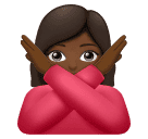 Mulher Fazendo Gesto De “Não”: Pele Morena Escura para Huawei HarmonyOS 5.0