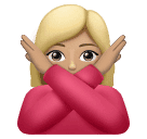 Mulher Fazendo Gesto De “Não”: Pele Morena Clara para Huawei HarmonyOS 5.0