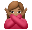 Mulher Fazendo Gesto De “Não”: Pele Morena para Huawei HarmonyOS 5.0