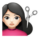 Mulher Cortando O Cabelo: Pele Clara para Huawei HarmonyOS 5.0