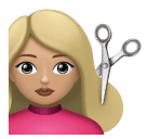 Mulher Cortando O Cabelo: Pele Morena Clara para Huawei HarmonyOS 5.0