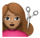 Mulher Cortando O Cabelo: Pele Morena para Huawei HarmonyOS 5.0