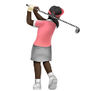 Жінка грає в гольф: дуже темний тон шкіри для Huawei HarmonyOS 5.0