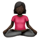 Mulher Na Posição De Lótus: Pele Escura para Huawei HarmonyOS 5.0