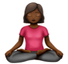 Жінка в позі лотоса: темний тон шкіри для Huawei HarmonyOS 5.0