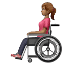 Mulher Em Cadeira De Rodas Manual: Pele Morena para Huawei HarmonyOS 5.0