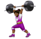 Mulher Levantando Peso: Pele Morena Escura para Huawei HarmonyOS 5.0