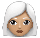 Mulher: Pele Morena Clara, Cabelo Branco para Huawei HarmonyOS 5.0