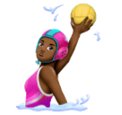 Mulher Jogando Polo Aquático: Pele Morena Escura para Huawei HarmonyOS 5.0