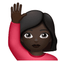 Mulher Levantando A Mão: Pele Escura para Huawei HarmonyOS 5.0