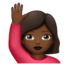 Mulher Levantando A Mão: Pele Morena Escura para Huawei HarmonyOS 5.0