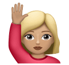 Mulher Levantando A Mão: Pele Morena Clara para Huawei HarmonyOS 5.0