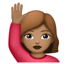 Mulher Levantando A Mão: Pele Morena para Huawei HarmonyOS 5.0