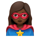 Super-Heroína: Pele Morena Escura para Huawei HarmonyOS 5.0