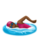 Mulher Nadando: Pele Morena Escura para Huawei HarmonyOS 5.0