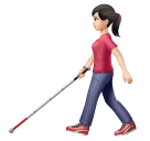 Mulher Com Bengala Para Cego: Pele Escura para Huawei HarmonyOS 5.0