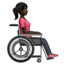 Mulher em cadeira de rodas manual voltada para a direita: tom de pele escuro para Huawei HarmonyOS 5.0