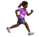Mulher correndo de frente para a direita: tom de pele médio-escuro para Huawei HarmonyOS 5.0