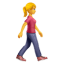 Mulher caminhando de frente para a direita para Huawei HarmonyOS 5.0