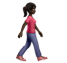 Mulher caminhando de frente para a direita: tom de pele escuro para Huawei HarmonyOS 5.0